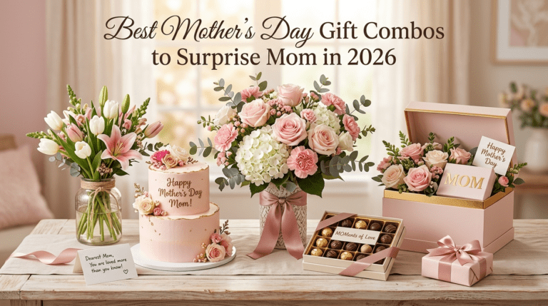 Best Mother’s Day 2026 gift combos with flowers, cake, chocolates, and greeting card
