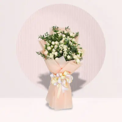 Bouquet of Peach Spray Rose