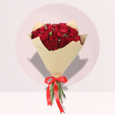 Bouquet of Red Spray Roses