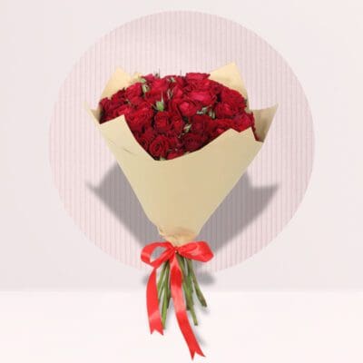 Bouquet of Red Spray Roses