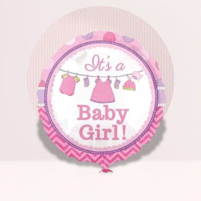 Its a Girl Pink Foil Balloon