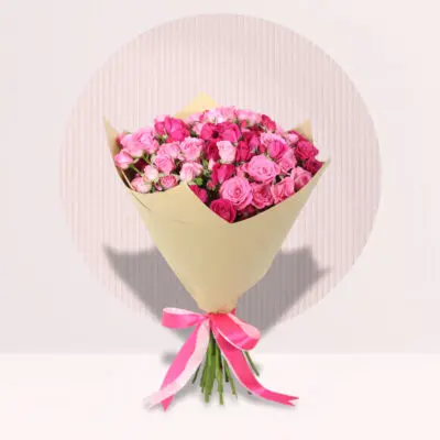 Bouquet of Mix Pink Spray Roses