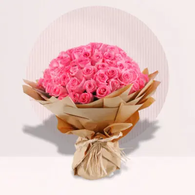 Astonishing Bouquet of 101 Pink Roses