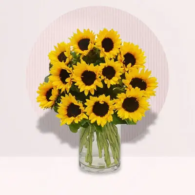18 Sunflower in Vase