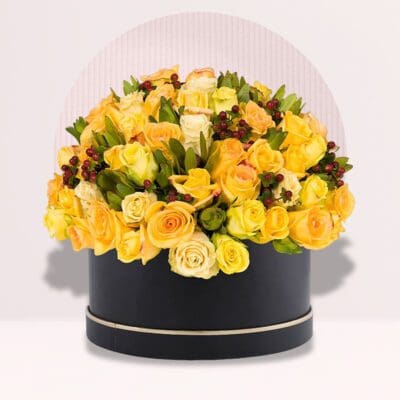 Signature Box of Yellow Roses