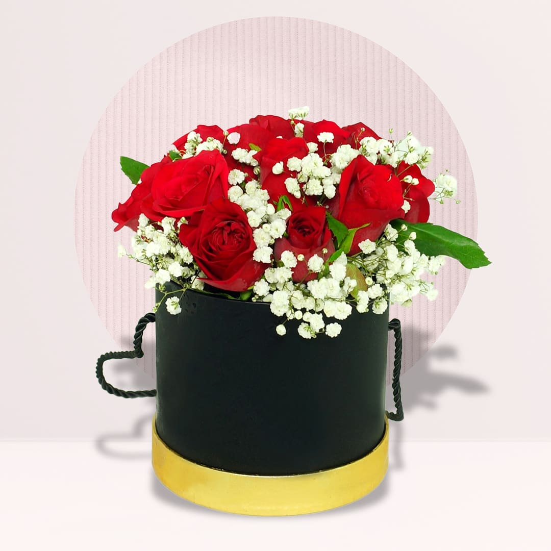 Box Of Flowers Red Rose