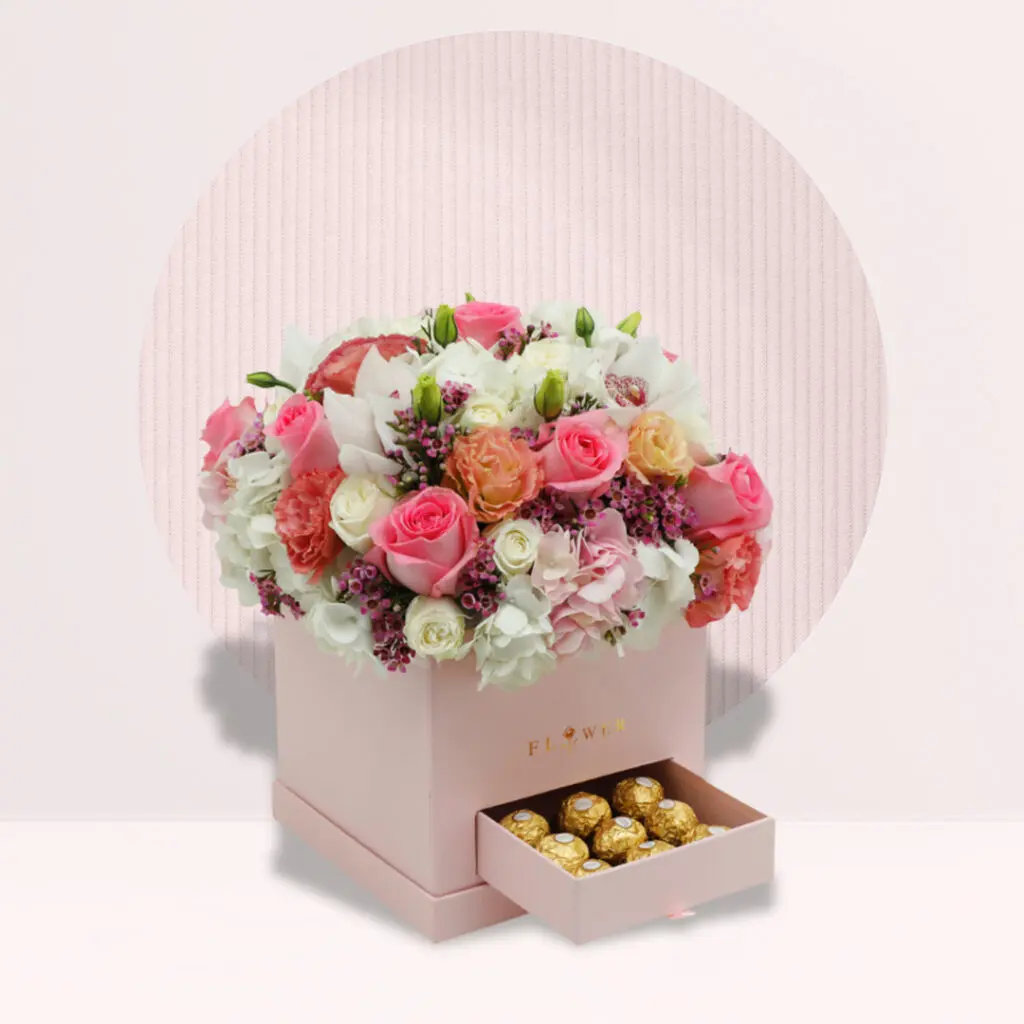 Rose Box Of Flowers