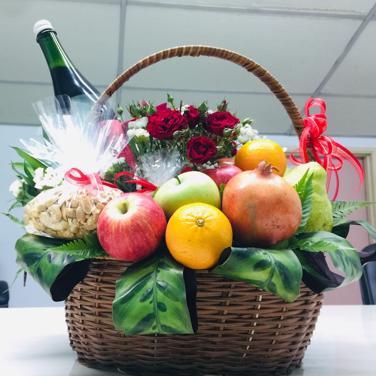 Healthy Gift Hamper-2 Fathers day healthy gift hamper from weng hoa flower boutique.
