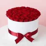 White Box of Red Roses-023