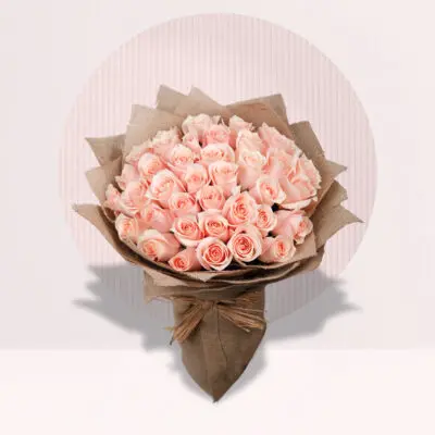 Pink Colour Rose Bouquet