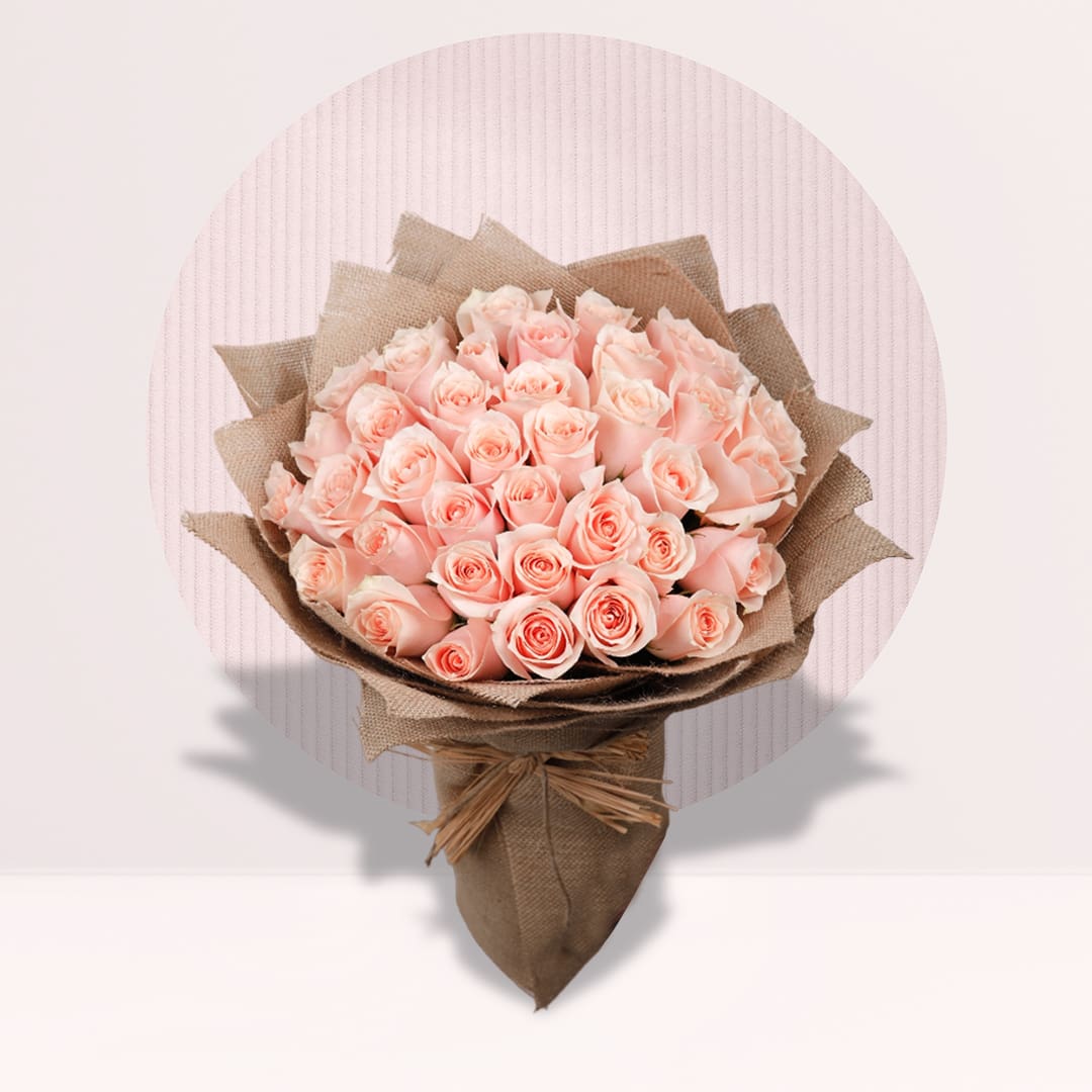 Rose Bouquet Pink Colour Rose Bouquet