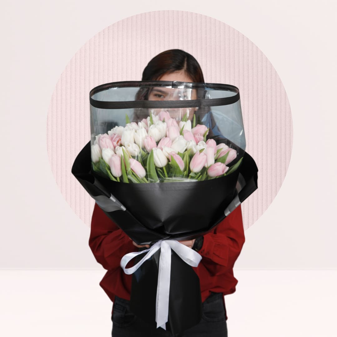 1 order tulip bouquet flower online