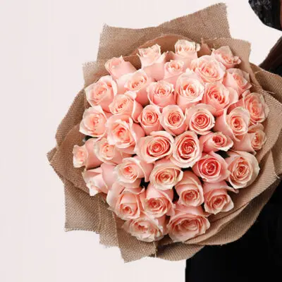 Pink Colour Rose Bouquet