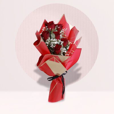Bunch of 6 Red Roses
