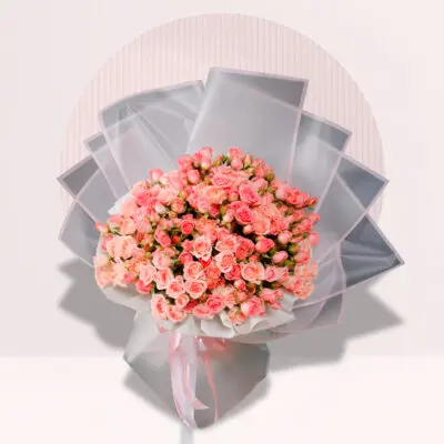 30 Stem Pink Spray Roses Bouquet