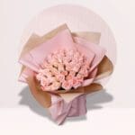 Pink Rose Hand Bouquet