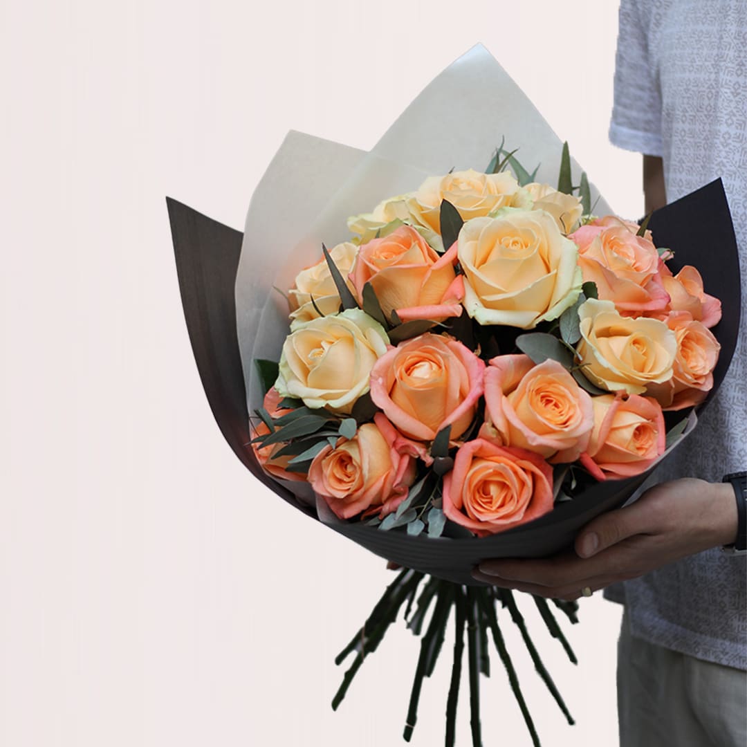 Rose Bouquet Orange Rose