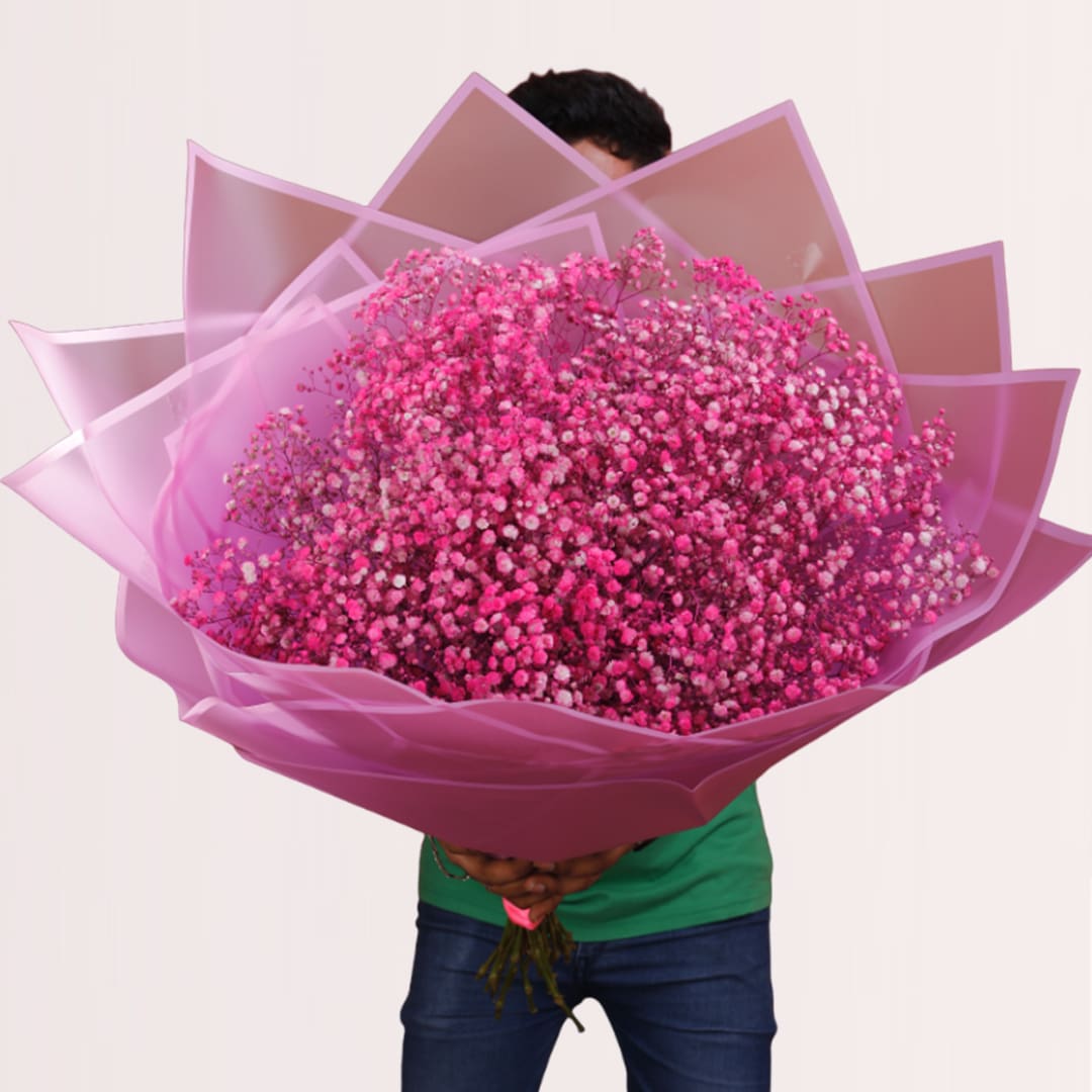 blushing-blessings Pink Colour Bouquet