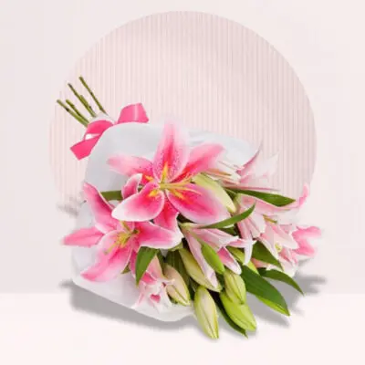 Treasured Pink Lilies