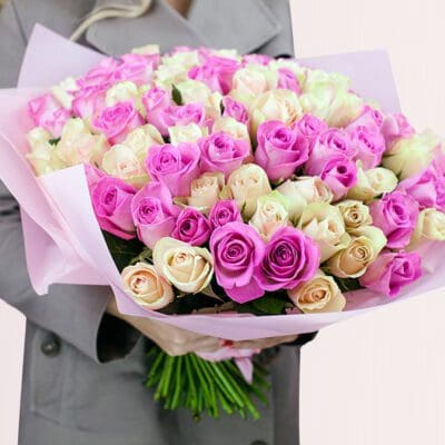 Blissful 100 Rose Bouquet