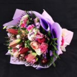 Mix Flowers in Purple Wrapping