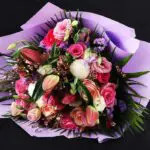Mix Flowers in Purple Wrapping (3)