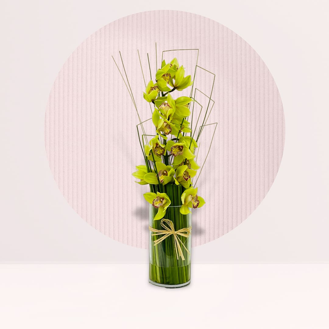 Flowers With Vase Yellow Colour Flower