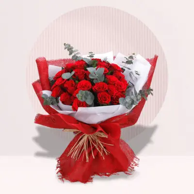Bunch of 24 Red Rose