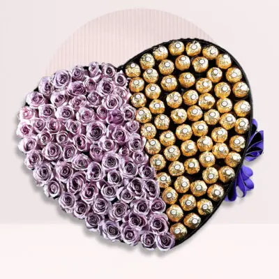 Fresh x Delicious Heart Shape Flower Box