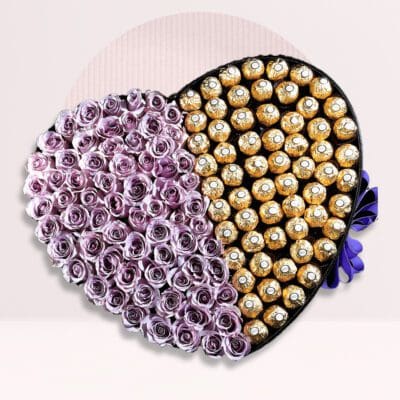 Fresh x Delicious Heart Shape Flower Box