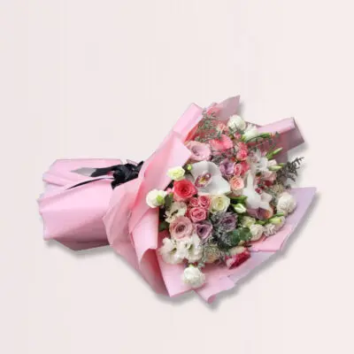 Pink Colour Rose Bouquet