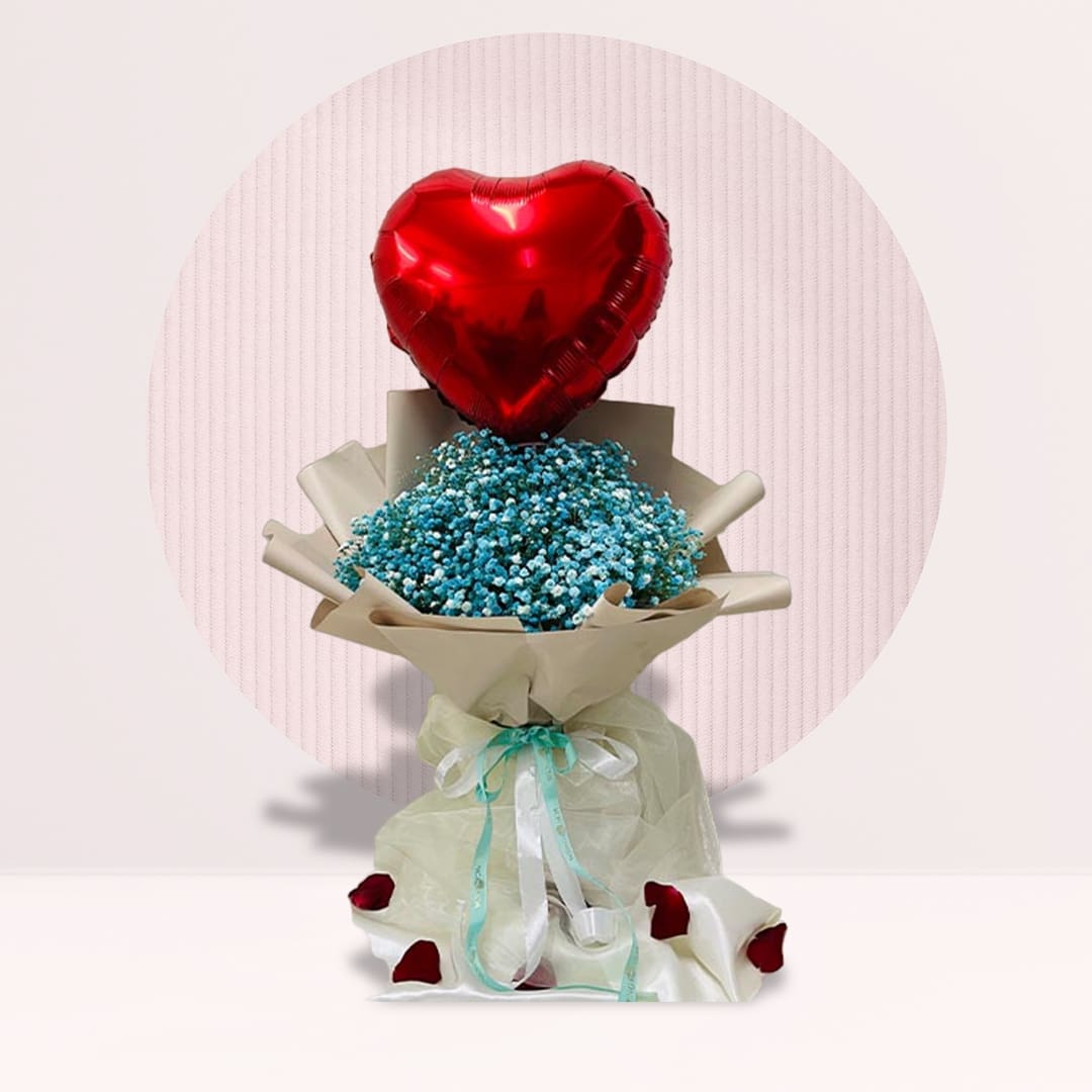 Bouquet Blue Colour Flower Bouquet