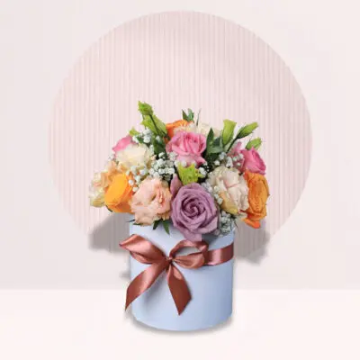 Lovely Mix Flowers In A Box