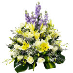 order lilac flower basket online