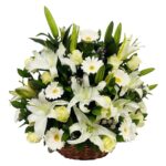 shop funeral flower basket