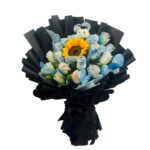 buy rose and sunflower bouquet online