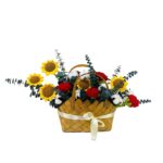 order crochet flowers basket online