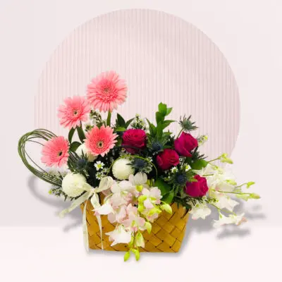 Elegant Flower Fusion Basket