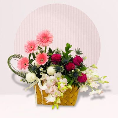 Elegant Flower Fusion Basket