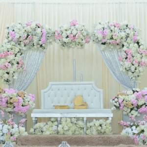 flowers for wedding stage decor