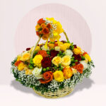 order deepavali basket flower bouquet online