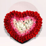 order rose box heart shape online