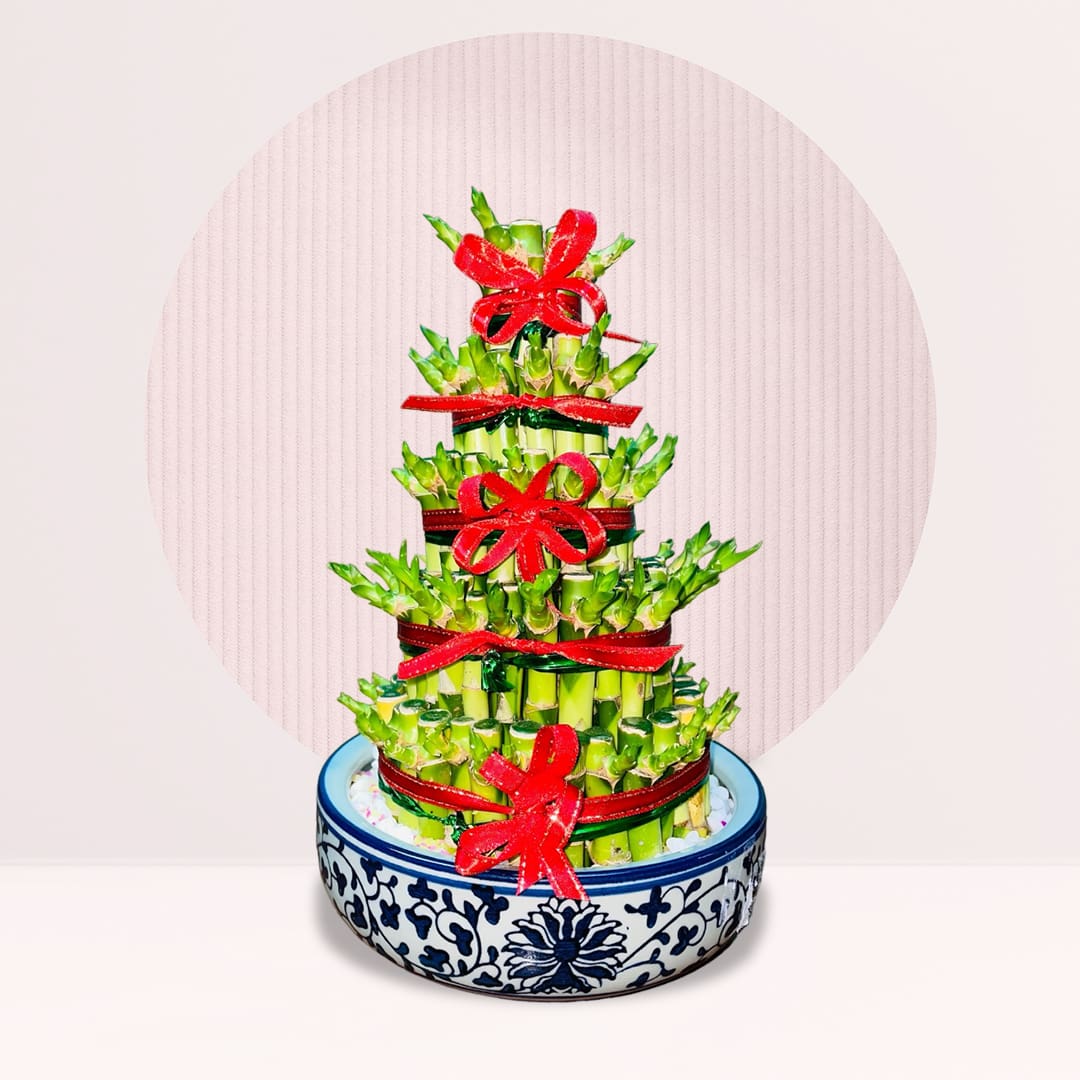21 order bamboo flowers vase online