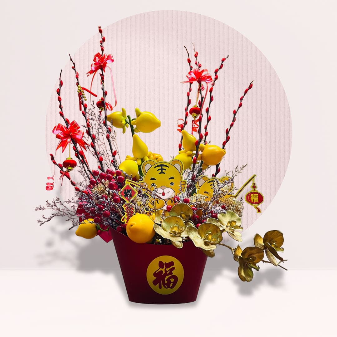 7 order cny flower arrangement online