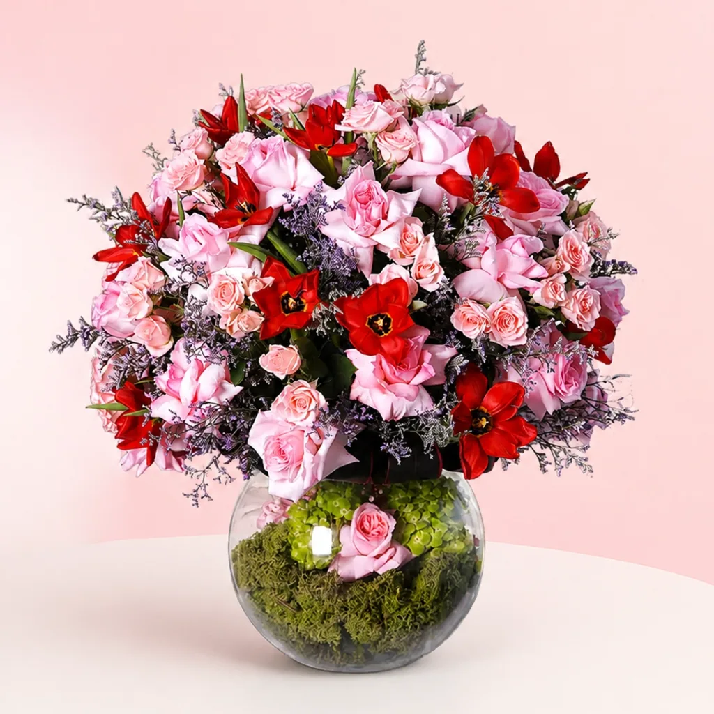 order rose bowl vase online