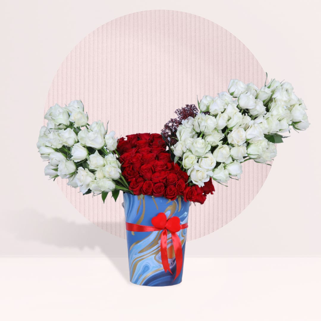 1 order basket of flowers roses online