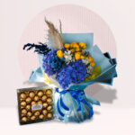 order mixed flower bouquet with chocolates online
