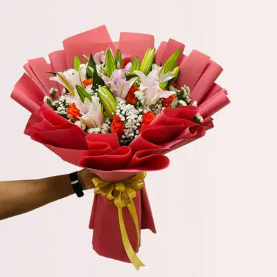 send lily bouquet online