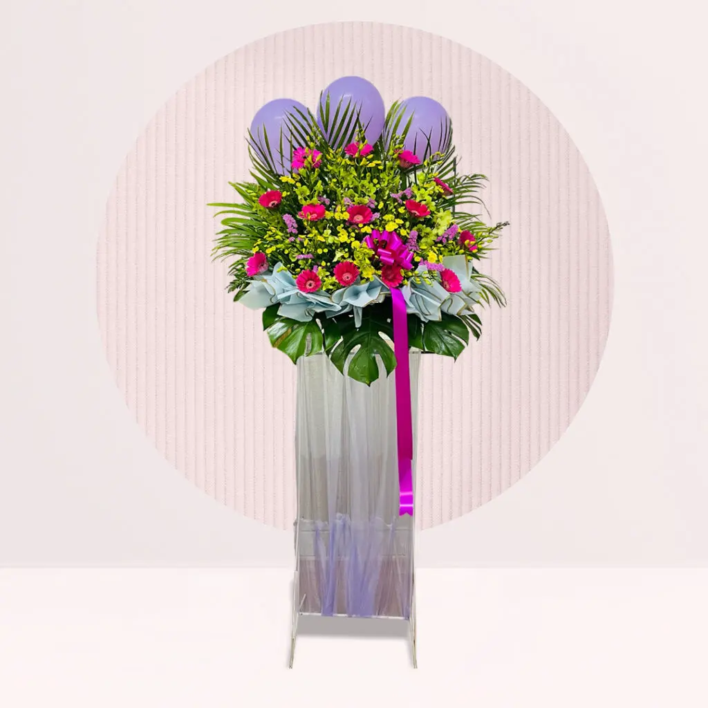 send flowers on a stand in kl today