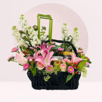 order hari raya flowers basket online